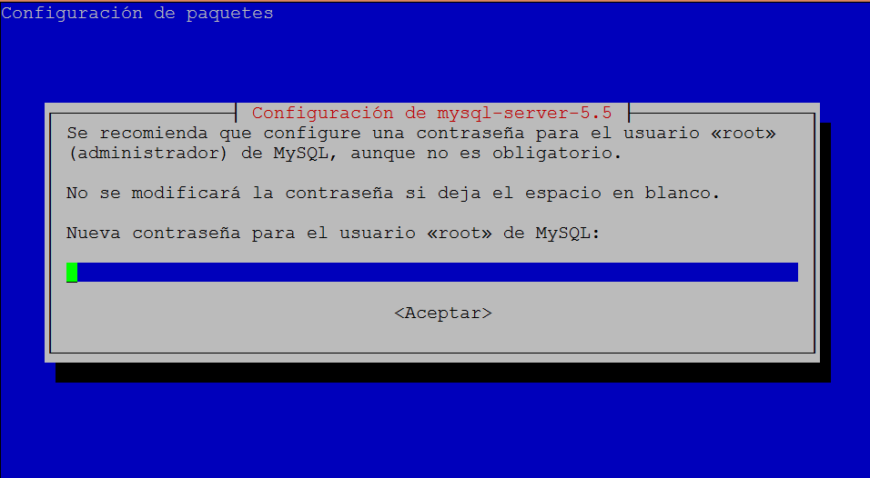 instalar MYSQL